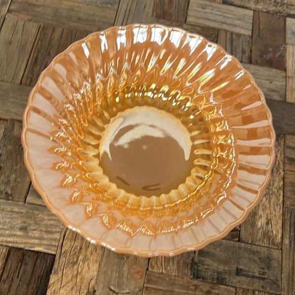 Anchor Hocking Fire King Peach Luster Vintage Bowl - Picture 1 of 6